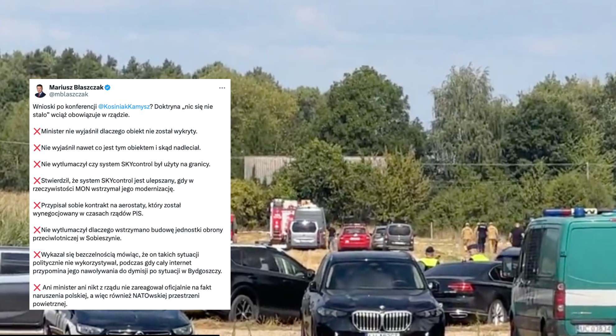 Błaszczak ostro o Kosiniaku-Kamyszu Błaszczak ostro o Kosiniaku-Kamyszu
